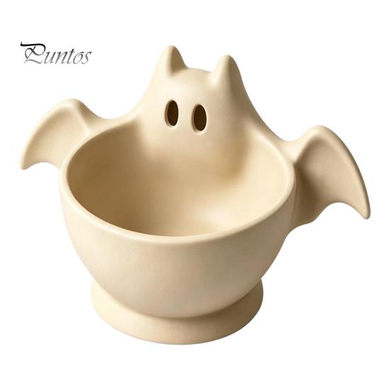 Versatile Storage Bowl 3D Printed Halloween Ghost Bowl, Trick or Treat Snack Candy Decor Serving Decorative Tray Dish, Party Supplies Tableware