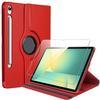 Case + Tempered Glass - BOOLING - Samsung Galaxy Tab S10 FE / S9 FE - 360° Rotatable - Red