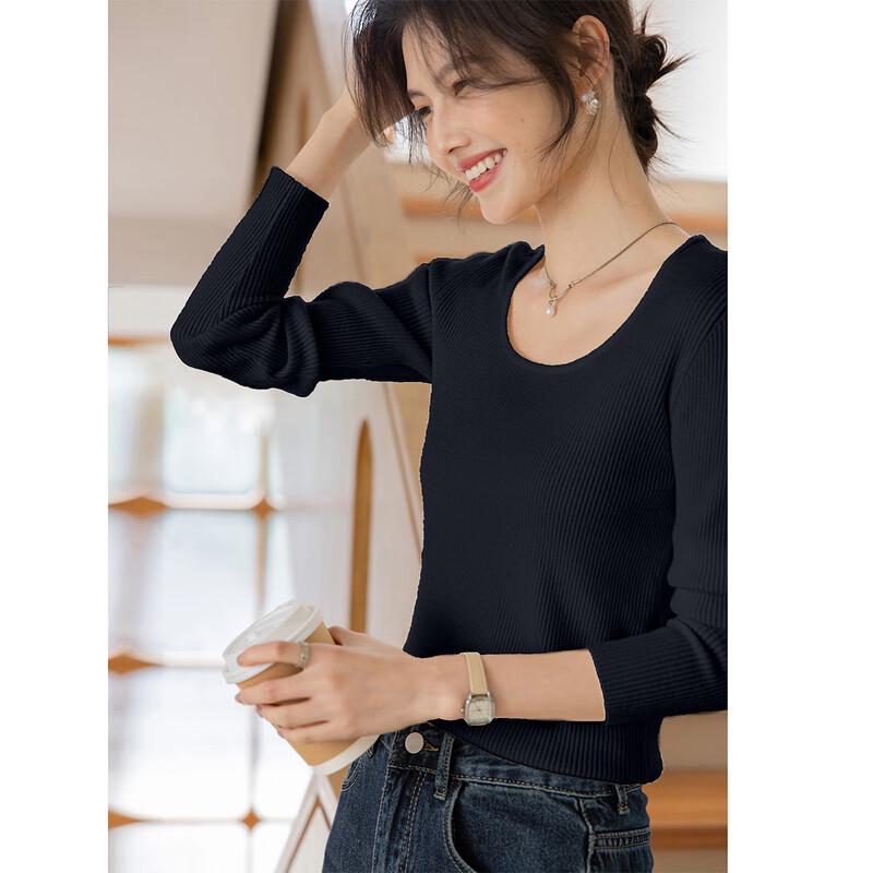 Mokana Women's Elegant Long Sleeve Knit Top