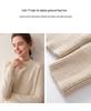 Women's Cashmere Knit Sweater: Soft, Thick, Slimming, and Loose Fit with Saddle Shoulder for Autumn and Winter.