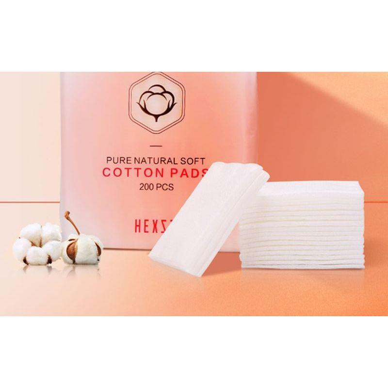 HEXZE - Pure Natural Soft Cotton Pads 200pcs