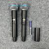 KTV Infrared Frequency Hopping Wireless Dual Microphone Set - Handheld, Lapel, Headset for Stage and Conference