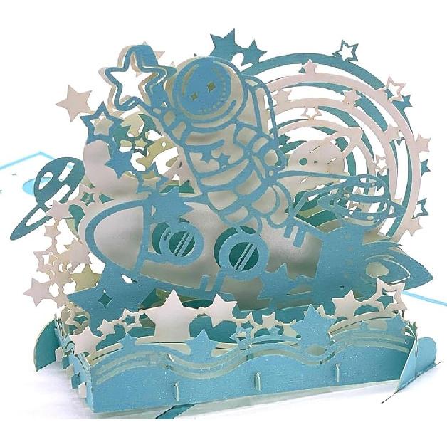 3D Pop Up Beacon Greeting Card, Pop-up Beacon,Moon,Star,Sailboat Birthday Cards For Kids&Adults,Party/Children’s Father Day