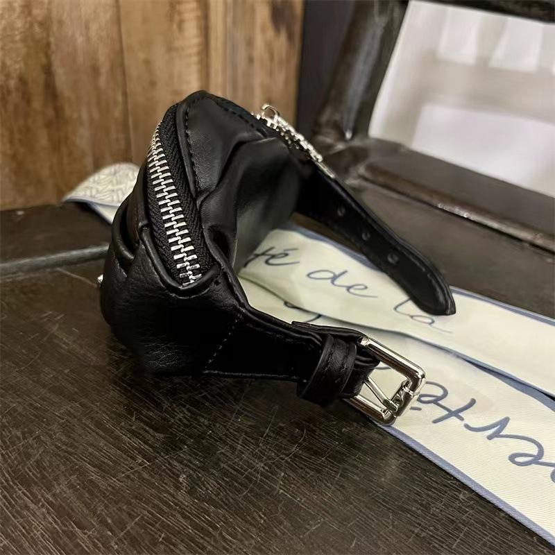 2024 Trendy Women's PU Wrist Bag: Chic Waist Bag, Coin Purse & Earphone Holder