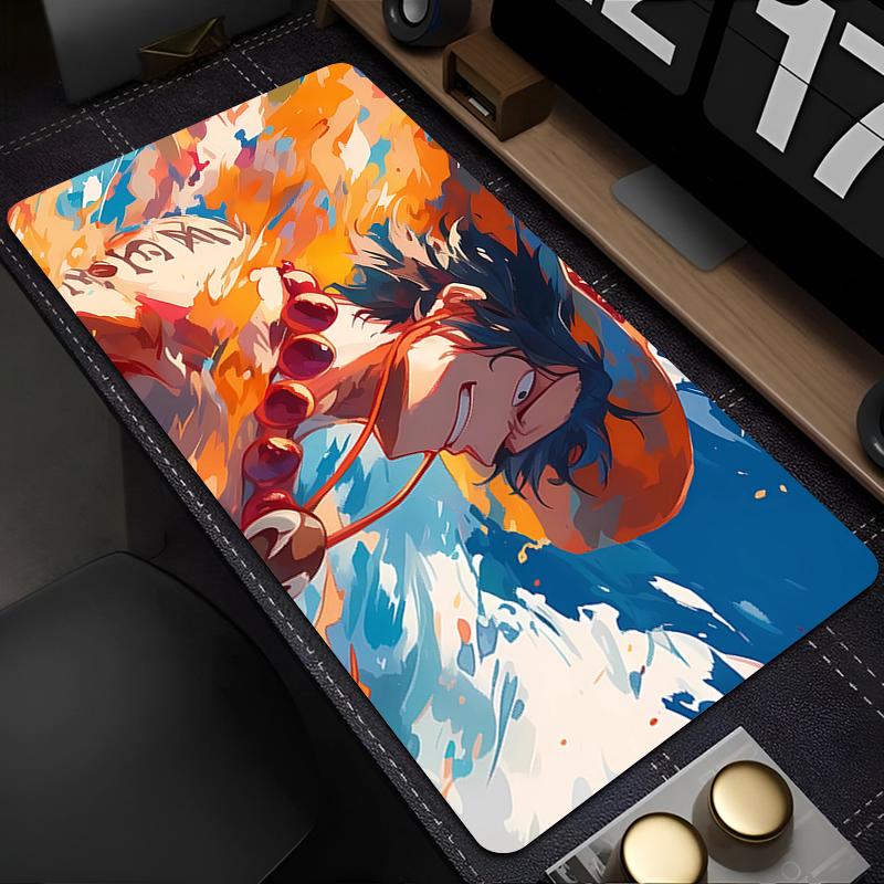 Mouse Pad One Piece Ace Gamers Computer Extended PC Mousepad Laptop Desk Mouse Mat Gaming Keyboard Rubber Durable Carpet