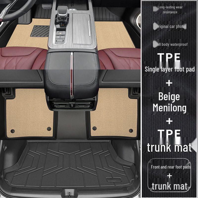 Red Flag HS5 Full Coverage TPE Floor Mats with Trunk Mat