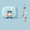 FuMaide AirPods Protective Case with Dopamine Cat & Fish Biscuit Pendant
