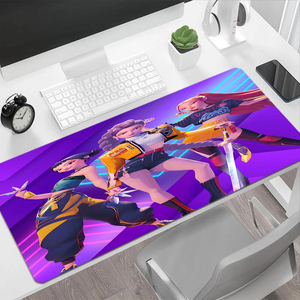Kpop Huntrx Magical Girls Pop Music Stage Performance Gaming Mouse Pad Keyboard Pad Computer Desk Mat Nonslip Rubber Base Perfect For Office Desktop S