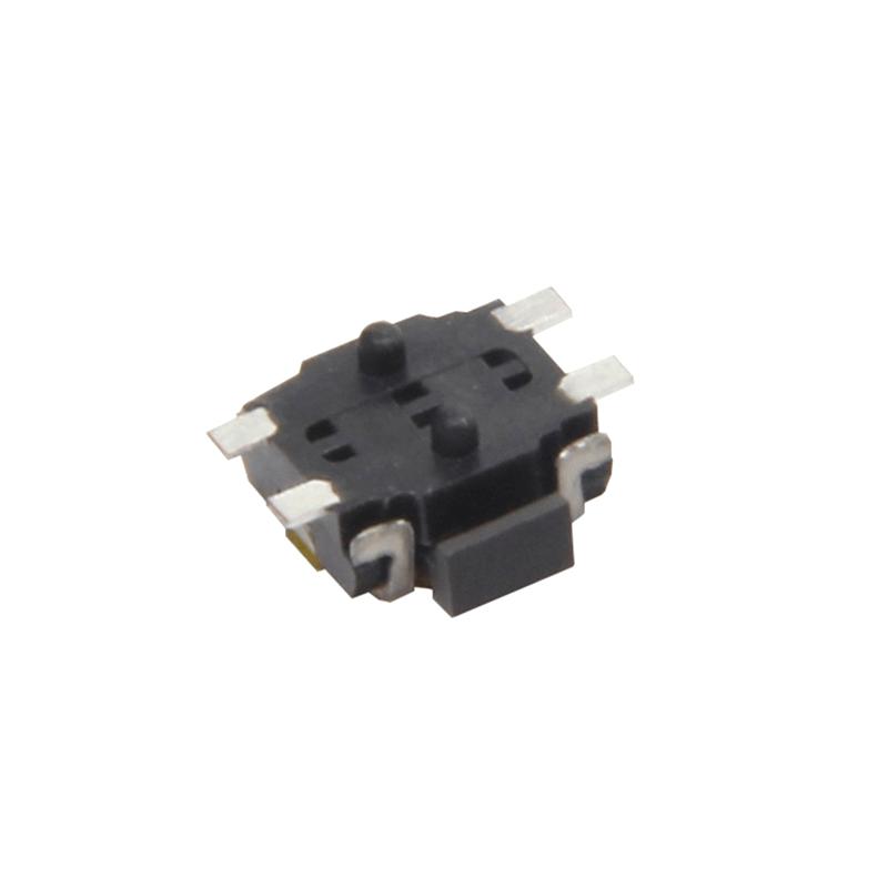 10Pcs/Lot Micro Switch Smd 4Pin Side By Light Touch Button Switch Key For Mobile Phone 3X3.5 Surface Film With Column