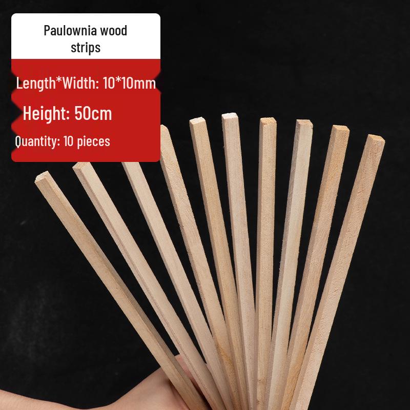 Paulowniahout Strips voor 3D Modelbouw en Blokhut Constructie