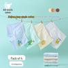 Boys' 100% Cotton Cartoon Print Boxer Briefs 4-Pack