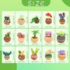 BUDDUR Succulent Potted Plant Wool Felting Kit With Instruction and Felting Needles For Beginners DIY Handmade Craft Accessories