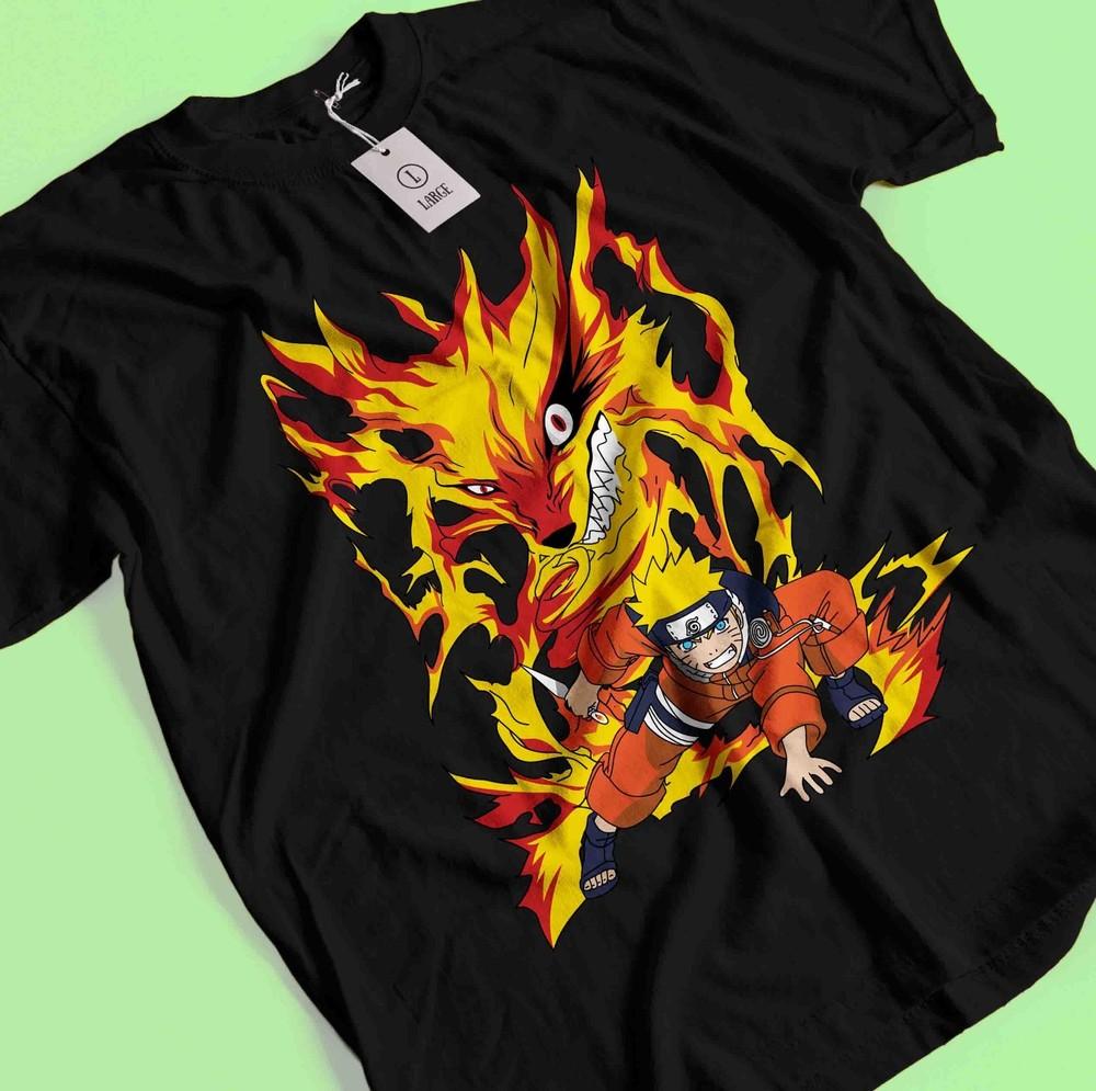 

Naruto Tshirt Itachi Uchiha T-Shirt Jiraya Shirt Madara Kakashi Kurama Anime Tee 4XL