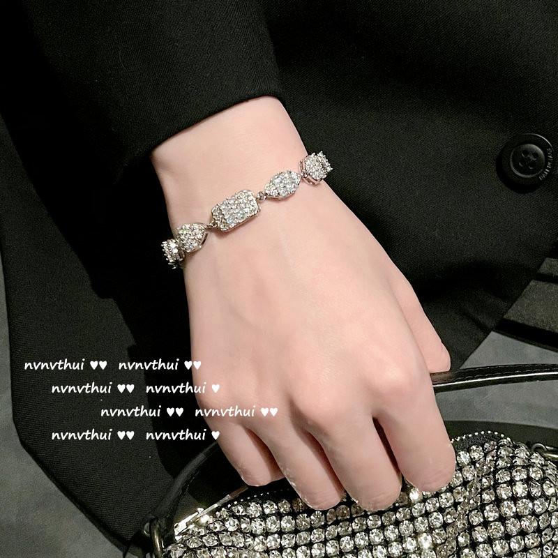 Princess On The Run Geometric Irregular Gem Necklace, Rich Woman'S Joy, 18K Gold Plated, Polygonal Zircon Bracelet