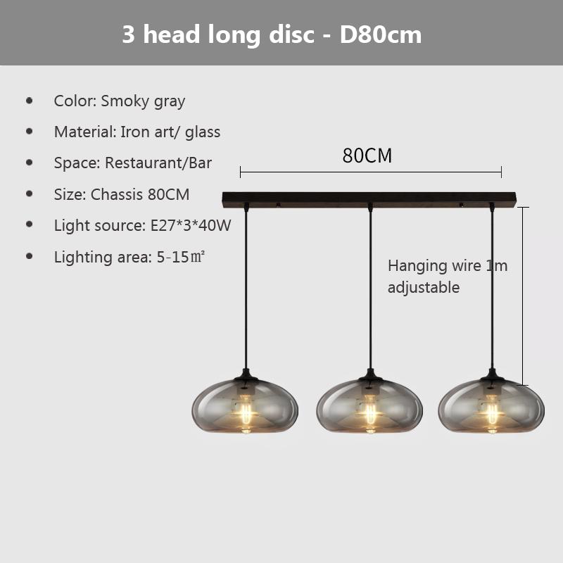 Nordic Hanging Loft Glasslustre Pendant Light E27/E26 for Kitchen Restaurant Bedroom Lamp Interior Decorative Pendant Light