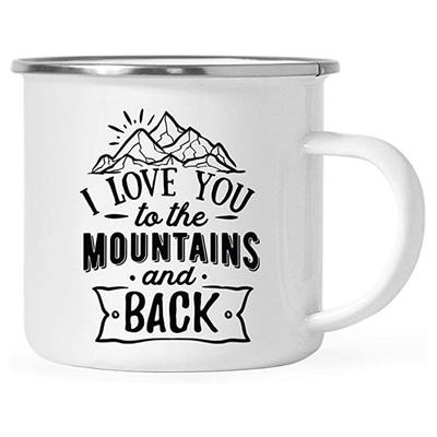 Emaille-Tasse, Vintage, dicke Campingtasse, Kaffeetasse, lustiges Geschenk für Büro, Zuhause, Outdoor