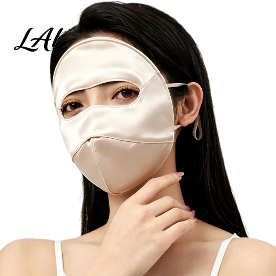 Outdoor Sports Face Guard Silk Full Mask for Women Breathable UV Protection Sun Shield Protective Veil Hiking with Adjustable Straps Running