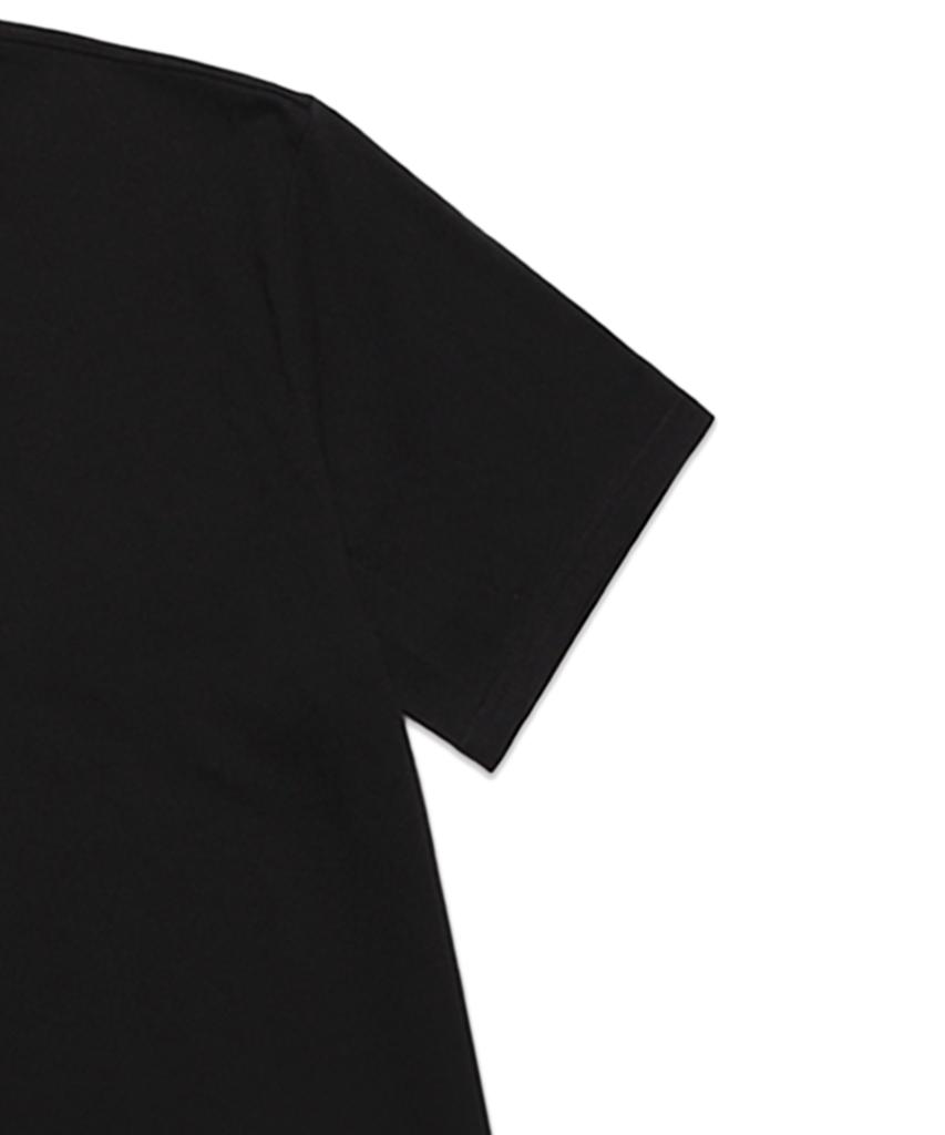 VANNWORKS Basic Logo Oversized Short Sleeve T-Shirt (Vs0104) Black/Orange