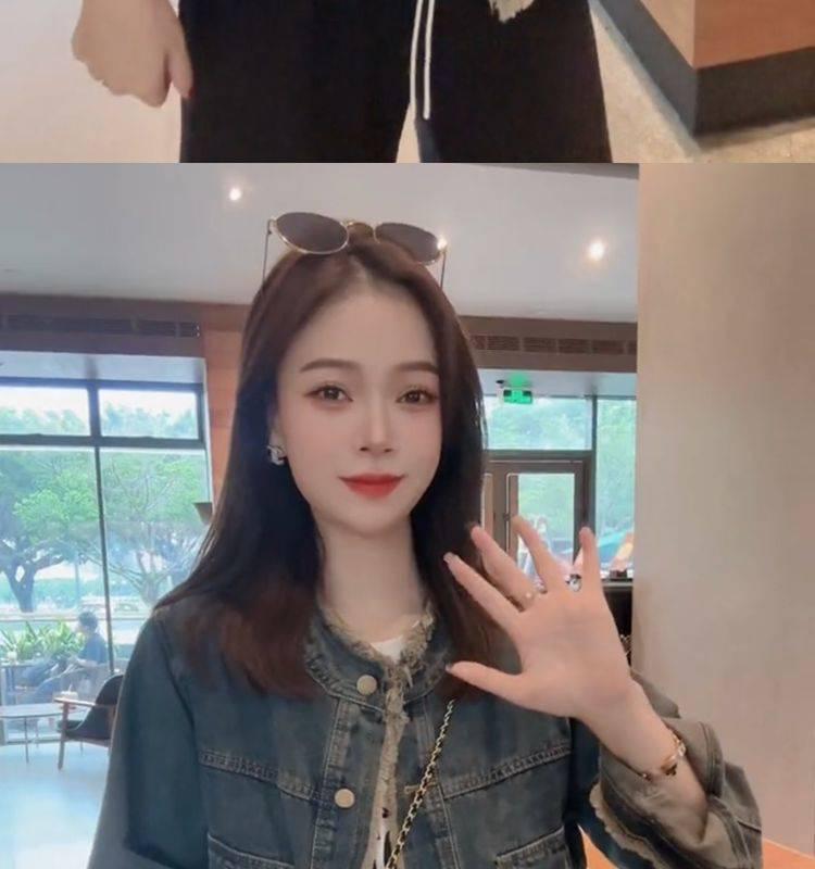 Damen Retro Jeansjacke mit Stehkragen - Gewaschen, Lockere Passform, Ausgefranstes Design für Frühling & Herbst