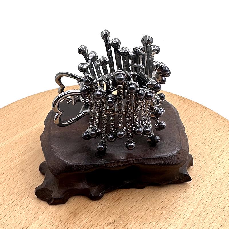 Luxury Alloy Rhinestone Hair Claw Clip for Women – Anti-Collapse Hold