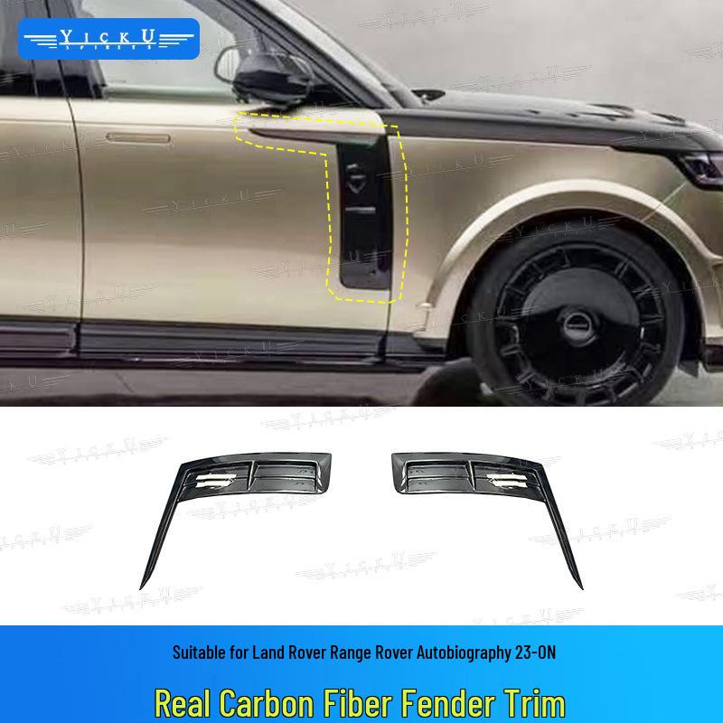 MS Style Carbon Fiber Body Kit for New Land Rover Range Rover: Front Lip, Rear Lip, Fender Flares, Side Skirts, Tail Spoiler, and Wind Deflectors
