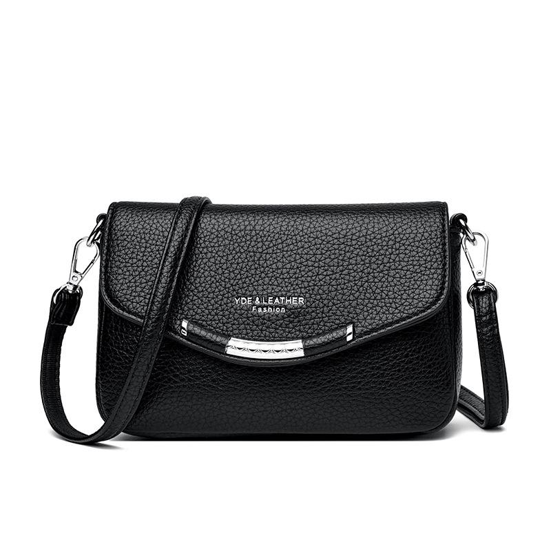 Weiche Leder-Schultertasche mit großem Fassungsvermögen für Damen, Trendige Crossbody-Tasche