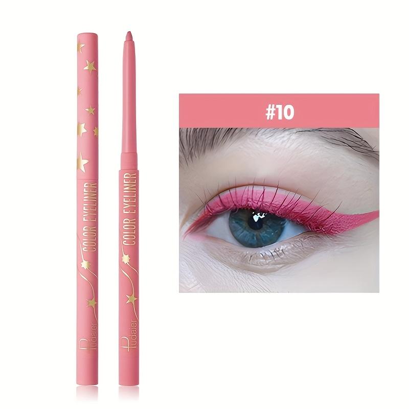 Pudaier Long-Lasting Waterproof Colored Eyeliner Is Easy To Outline The Eyes Without Smudging. It Is Suitable for Valentine'S Day And Music Festivals.
