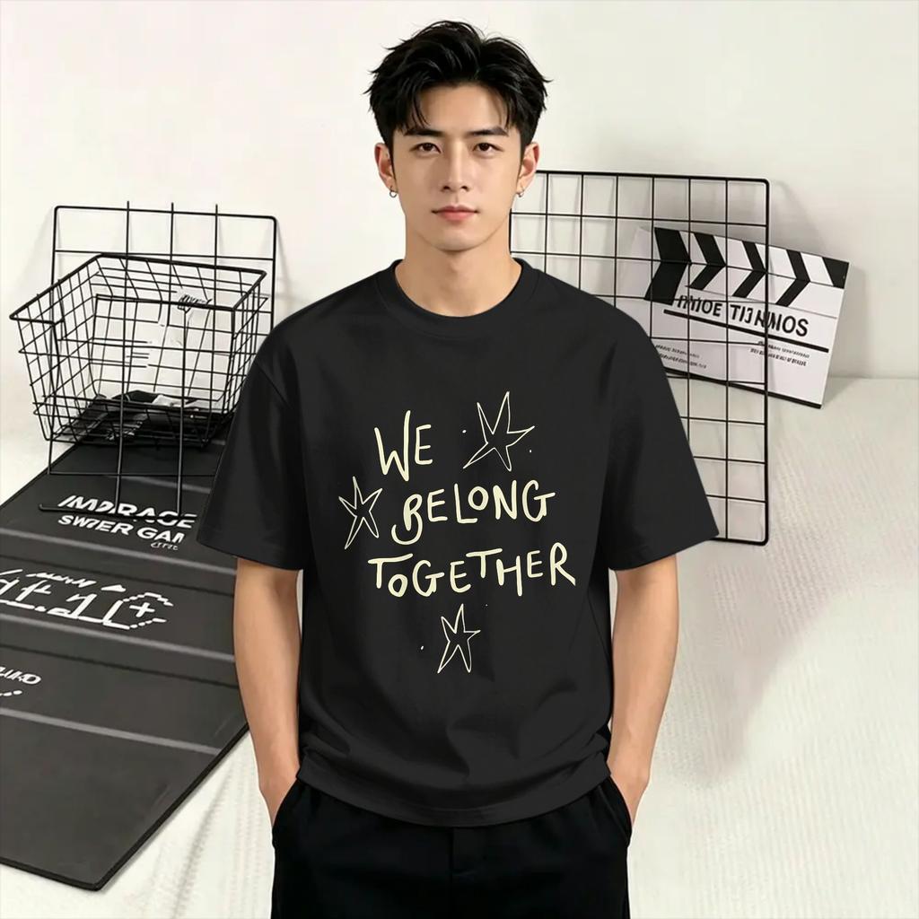 Oversized Tshirt Summer Harrys Styles We Belong Together Hipster Tshirts  100 Cotton Tee Shirt For Unisex Aesthetic Big Size