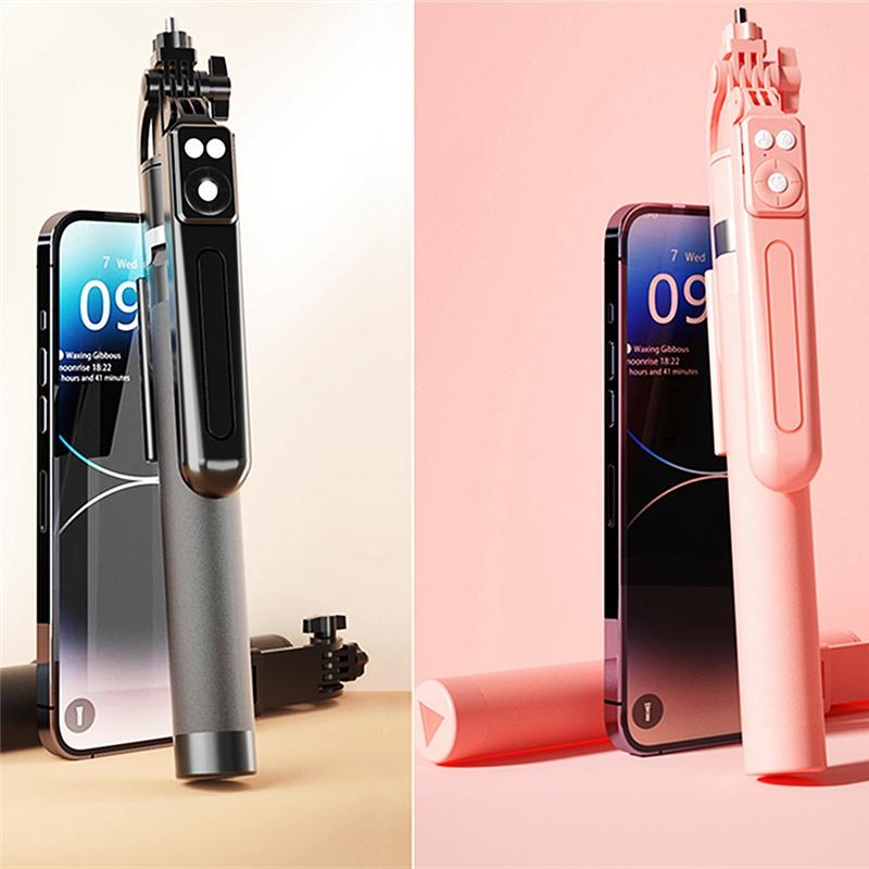 B03B-Selfie Stick For Android Ios Smartphone Extended Tripod Selfie Stick Wireless Bluetooth With Remote Shutter 170Cm
