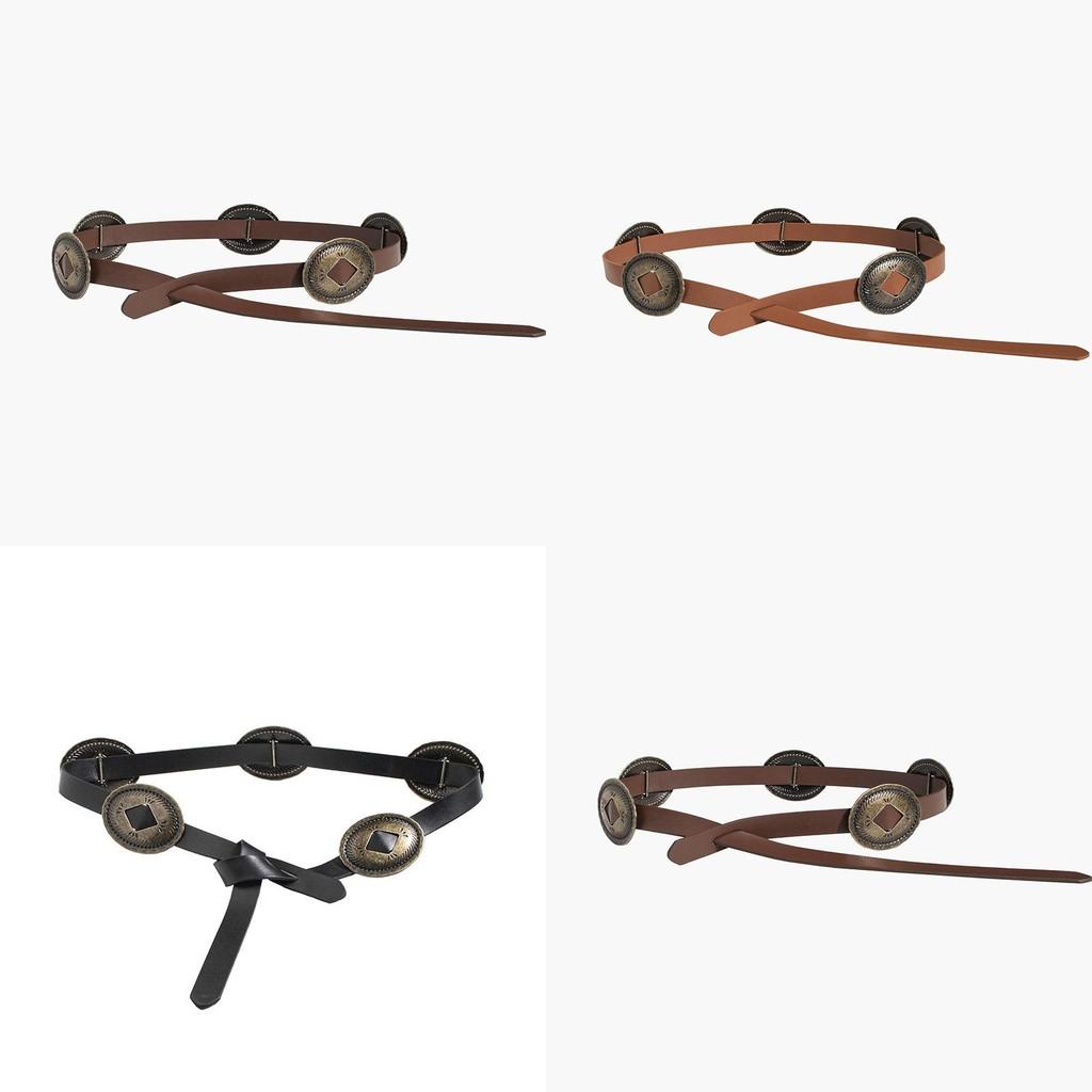 Style Retro Western Womens Belt With Irregular Pattern For Travel And Use Daily