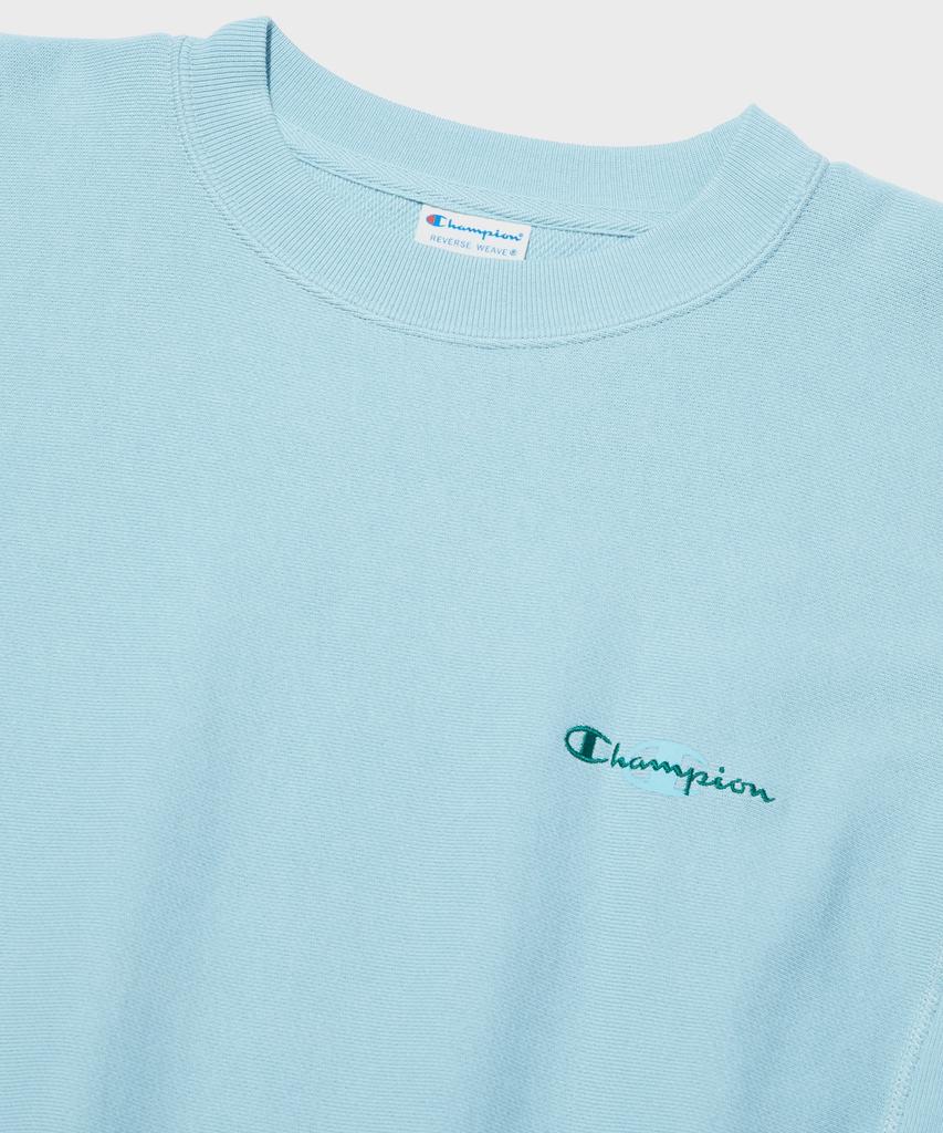 CHAMPION Women'S Reverse Weave French Terry Sweatshirt Light Blue