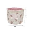 Sweet Bear Series Desktop Storage Basket Quilting Cotton Cylindrical Organizer Box Cartoon Large Capacity Storage Frame