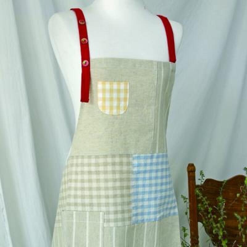 Хлопковый фартук  Ягодная поляна  - 2 цвета Navy