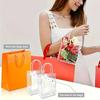 20 Stück PVC Transparente Handtasche Brautjungfer Souvenir Geschenktasche Kosmetikverpackungstasche Blumentasche Feiertagsparty Geschenktasche