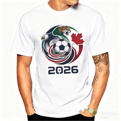 Footballpatterned Summer Printed Largesized Unisexs Tshirt Is Loose and Comfortable Suitable for Daily Wear