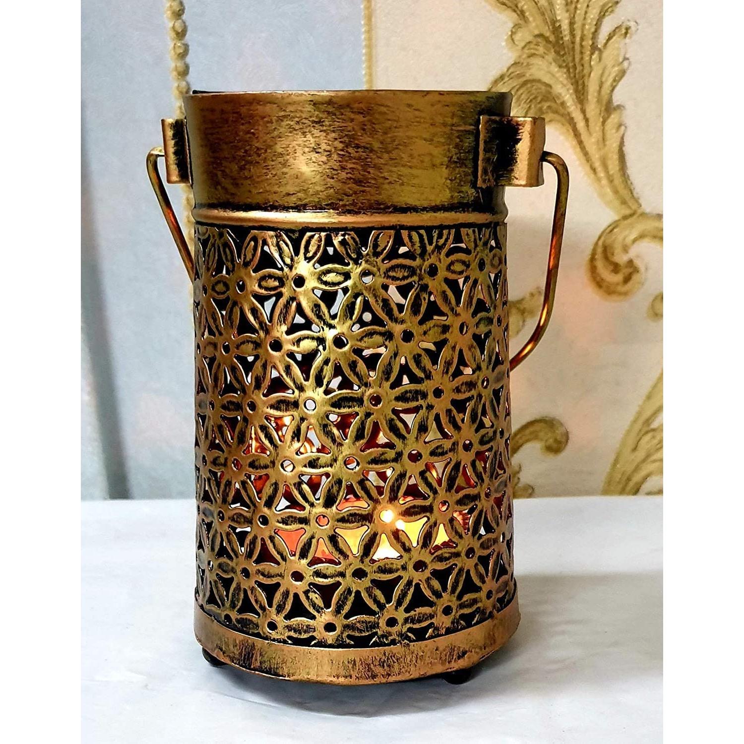 

Поделки Домашний декор ручной работы Красивый подвесной металлический подсвечник Lota Античный абажур для дома 11 x 11 x 16 cm