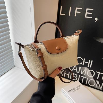 Women's Bag 2026 Fashion Simple Versatile Messenger Hand Bag Portable Bag Mobile Phone Bag Makeup Women's Mini Dumpling Bag