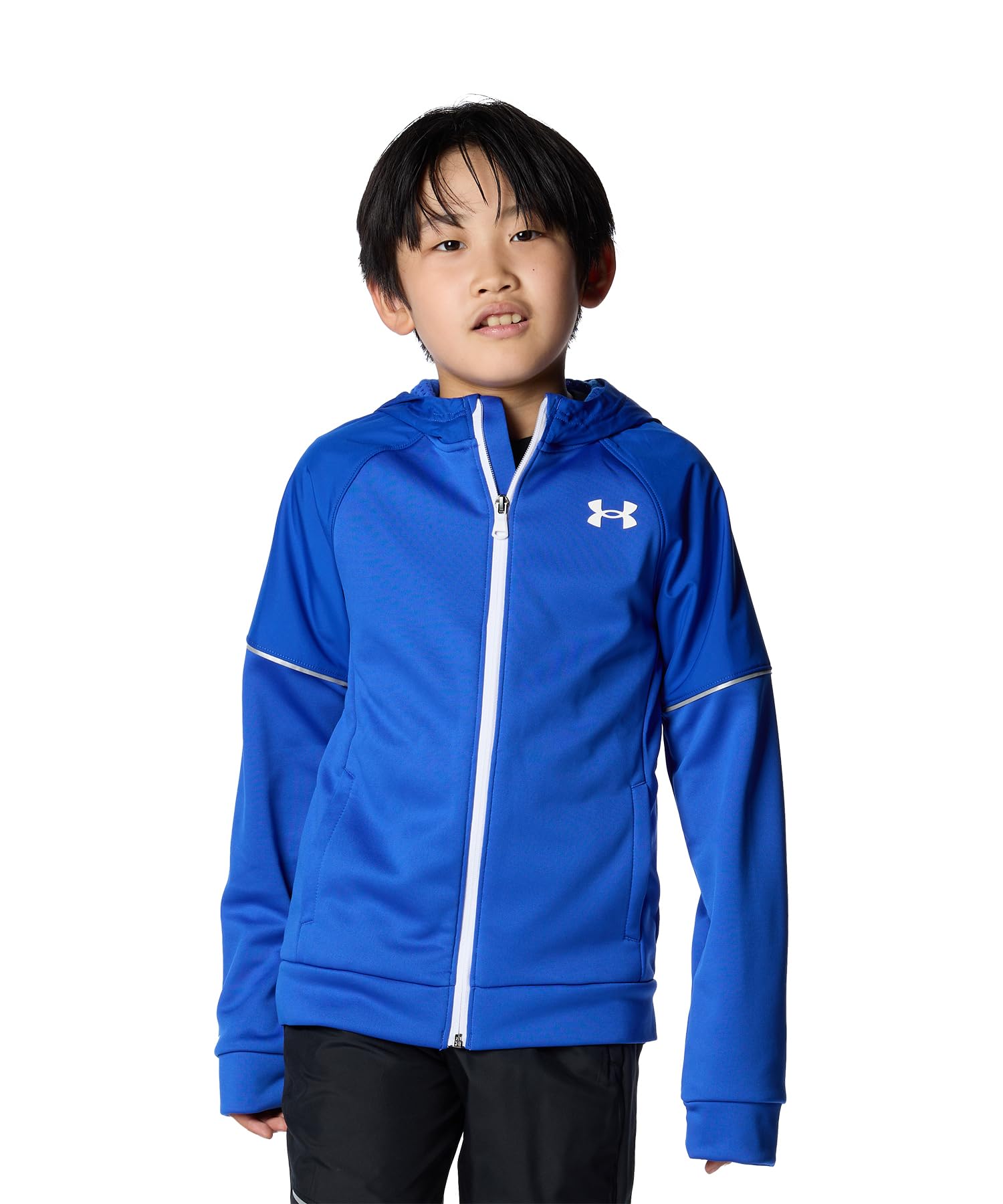 

UA ARMOUR FLEECE STORM FULL ZIP HOODIE Team Royal White YSM [Under Armour]