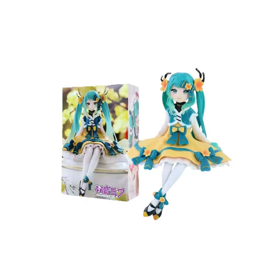 Hatsune Miku Anime Figure Toy Flower Fairy Collection Miku Kawaii Cartoon Pvc Action Figurine Model Doll Birthday Gifts Kid