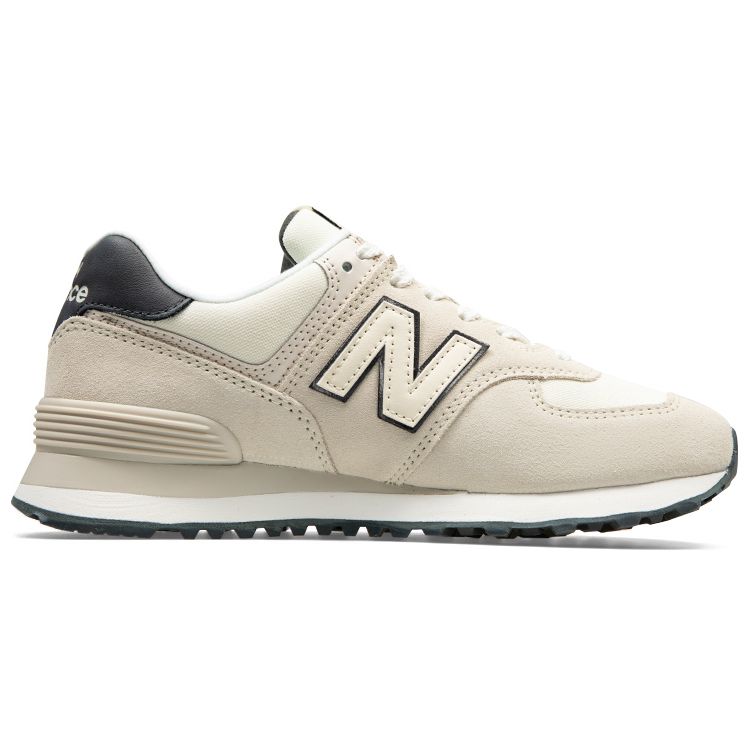 New Balance 574 Beige Angora Damen Sneaker Creme Schwarztop WL574PC