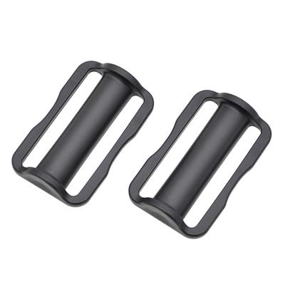 2PCS Tri Glide Slider, Plastic Steel Tri Glide Slide Buckle Strap Sliders Adjusters Diving Double D-ring Weight Belt Keeper Slider Stopper Holder For