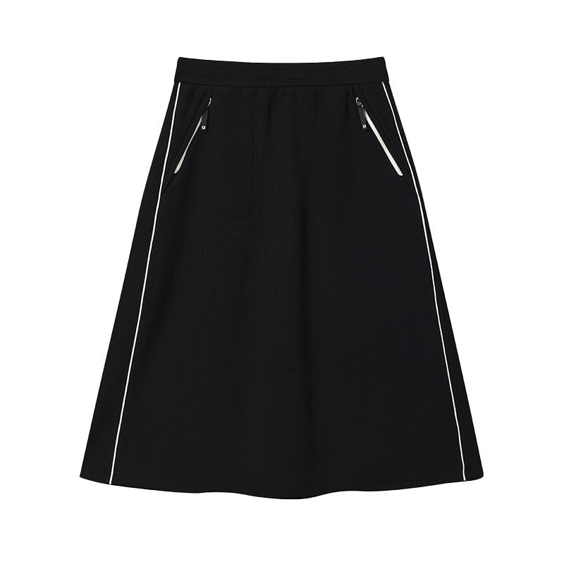 

Fila Белое Модное Личность Трендовое Простое Повседневное Удобное Универсальное Вязаное Длинное Платье Женские платья Черное F11W543301FBK XS