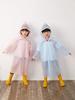 Disposable Raincoat for Children, Boys and Girls, First Grade, One-Piece Thick Style with Shoe Covers, Suitable for Outdoor Amusement Parks and
