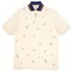 Logo Embroidered Cotton Short-Sleeved Polo Shirt For Men White Men's 625320-XJCNY-9247