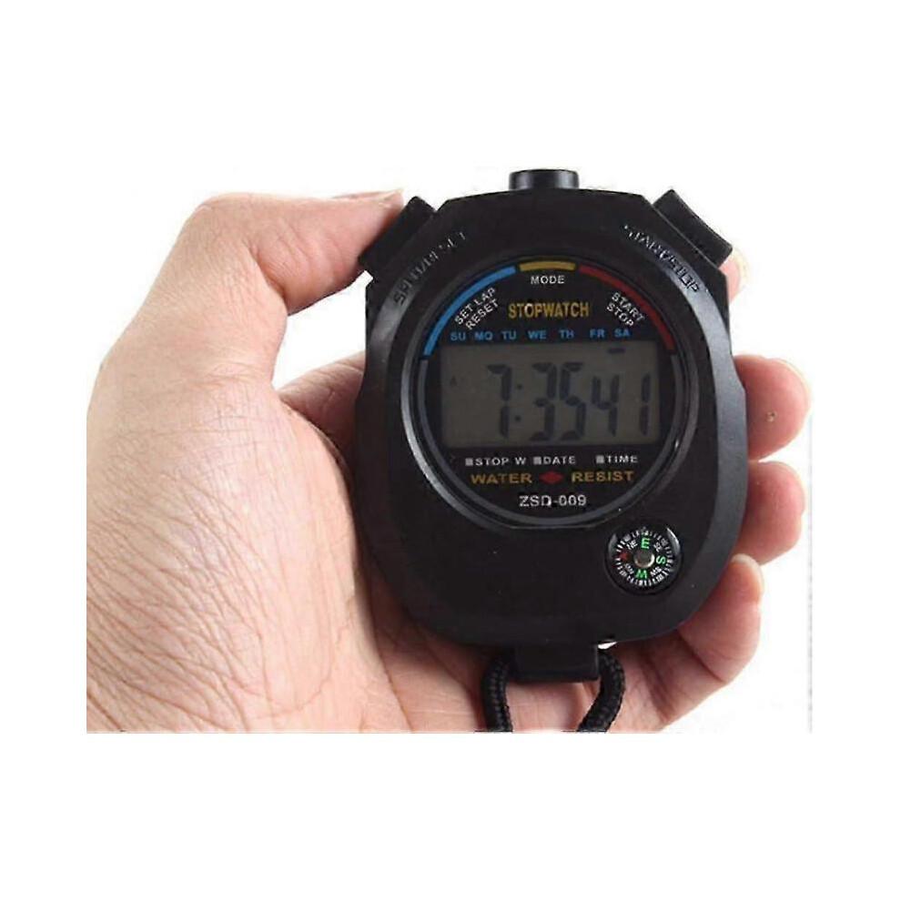 12-Pack Digital Sports Stopwatch Timers with Date, Time & Alarm