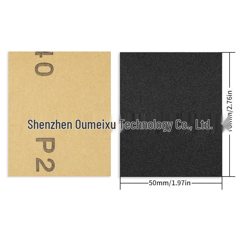Xiao Zhang Waterproof Sandpaper 70x50MM - Ideal for Walls, Furniture, Woodworking, and Polishing.