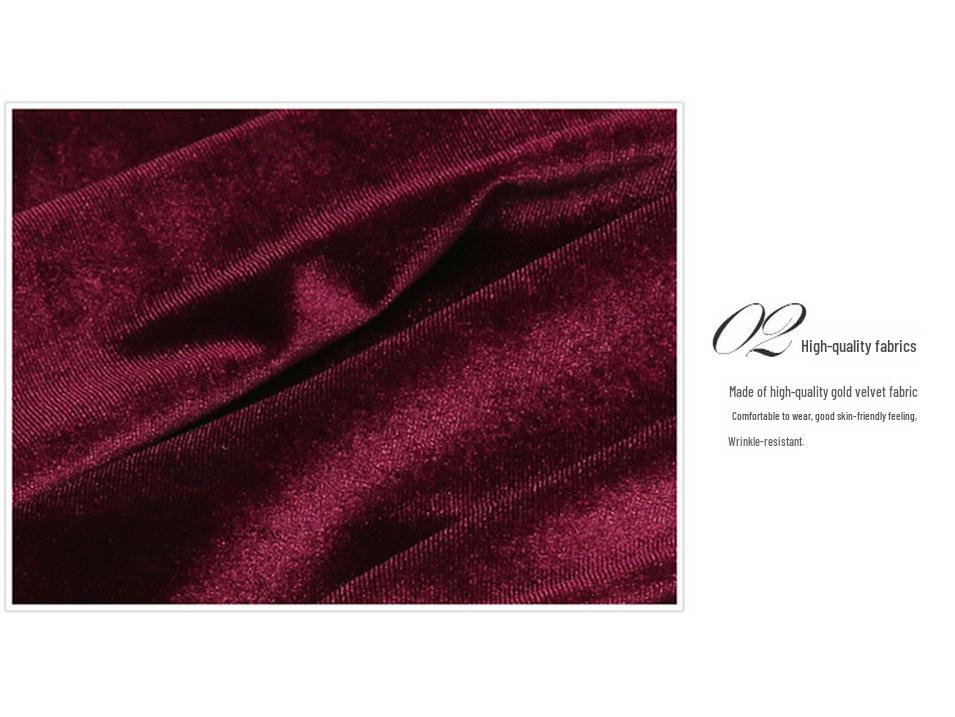 Women's High-Waist Velvet Wide-Leg Pants: Plus-Size, Loose, Thick Slim-Fit, Perfect for Autumn & Winter Casual Wear.