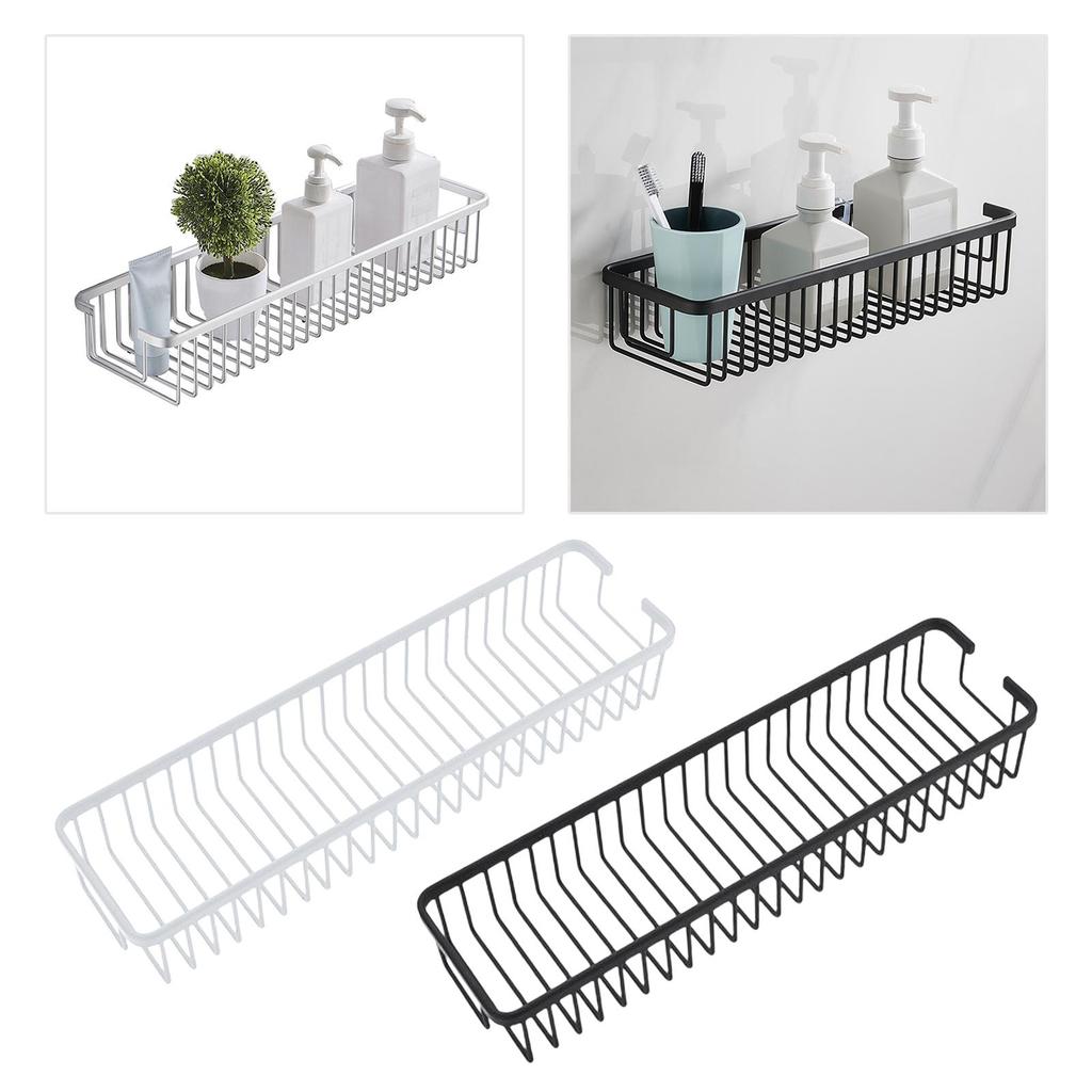 Storage Rack Decorative Aluminum Alloy Practical Stable Hanging Organizer Holders for Home Bathroom