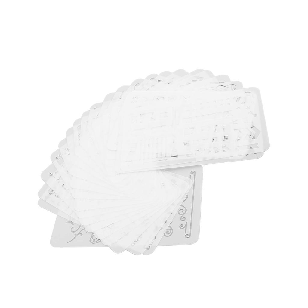 24 Stück Hohlmalvorlagen PET Kopierzeichenschablonenbretter für DIY Bastelarbeiten