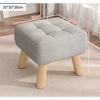 Footstools and Ottomans, Sofa Footstool, Foot Stools for Living Room, Outdoor Footstool with Solid Wood Legs, for Modern Home Living Room Bedroom